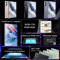 Nueva original nueva tableta 5G 2025 Android de 10,1 pulgadas 13,0 16GB Ram 1tb ROM 5MP 13mp 20000 MA 14 tarjetas dobles de doble espera de red pantalla de alta definición versión global WiFi Bluetooth GPS con teclado para vender tabletas a bajo precio - details 1