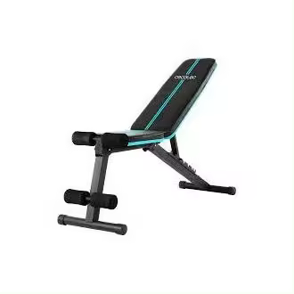 Cecotec 7188 Drumfit SetUp 7000 Banco de musculación para pesas acolchado plegable ajustable en 7 niveles y reclinable hasta 180º. Con almohadillas antideslizantes. Entrenamiento cuerpo completo. - 1