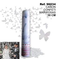 PACK DE 12 CAÑONES DE CONFETI CON FORMA DE MARIPOSAS 30CM SINI - details 0