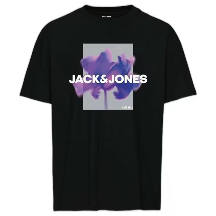 Camiseta de Manga Corta Jack&Jones  para hombre en color negro - 1