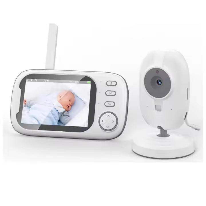 Monitor De Bebé Inalámbrico De 3.5 Pulgadas Con Visión Nocturna Y Monitoreo De Temperatura Cámara De Seguridad 2-Way Audio Para Niñera - 1