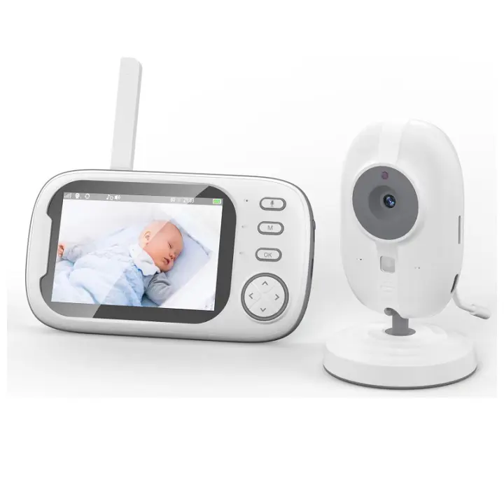 Monitor De Bebé Inalámbrico De 3.5 Pulgadas Con Visión Nocturna Y Monitoreo De Temperatura Cámara De Seguridad 2-Way Audio Para Niñera - 1