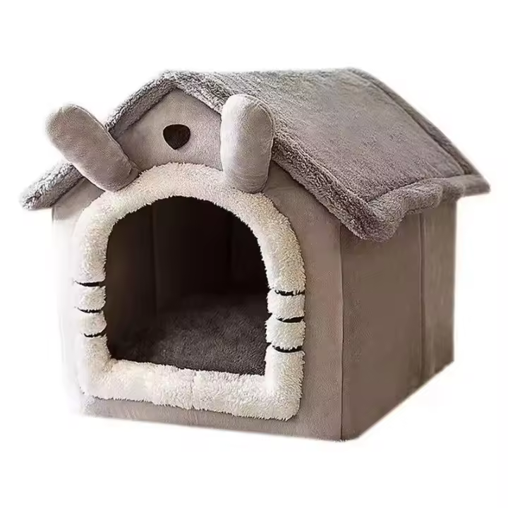 Casa De Perro Interior Cama Suave Para Mascotas Pequeñas Medianas Y Grandes Con Almohadilla Desmontable Tienda De Gato Material De Algodón 100% Máxima Comodidad - 1
