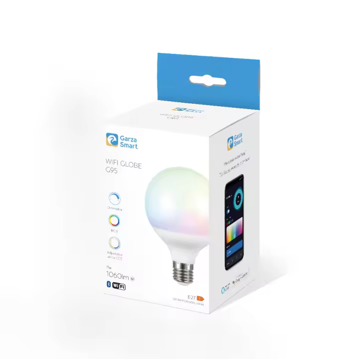 Garza Bombilla Wifi Globo - G95 E27 Regulable CCT | Configuración Sencilla Mediante WIFI - 1