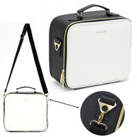 Bolso De Maquillaje Para Mujer En Cuero PU Gran Capacidad Resistente Al Agua Con Espejo Multifuncional Estilo Lady - details 17