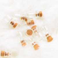 50pcs Botellas De Vidrio Mini DIY Con Tapa De Madera Para Mensajes En Mar Adentro Jars Pequeños Para Decoración Y Manualidades 13x18mm - details 10