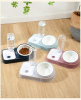 Cuenco De Agua Para Gatos Acero Inoxidable O Plástico Doble Protección De Columna Cervical Dispensador Automático No Encharca La Boca - details 16