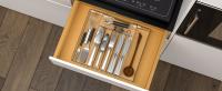 Organizador De Cajón De Cucharas Ajustable En Negro Para Cocina Expansible Soporte Para Utensilios Y Platos De Estilo Clásico - details 9