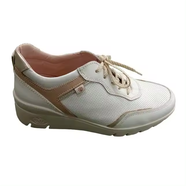 Laura Azaña 27000  zapato con  cordones de piel con cuña y plantilla extraible - 1
