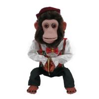 Juguete De Peluche Mono Para Niños 27cm Con Sonido Y Toque Inducción Performance De Cumpleaños Regalo Electrónico Tejido De Algodón - details 8