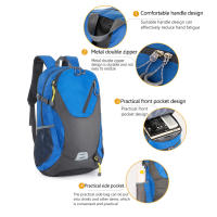 Mochila De Viaje Grande 40L De Poliéster Para Hombres Y Mujeres Con Cinta Reflejante Para Senderismo Y Viajes Color Variado Tamaño 30x19x51cm - details 3