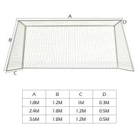 Red De Meta De Fútbol Plegable Y Portátil 1.8/3.6M Para Entrenamiento De Clubes Y Escuelas Juego De Postes De Fútbol Accesorios Deportivos Para Exteriores Y Interiores - details 3