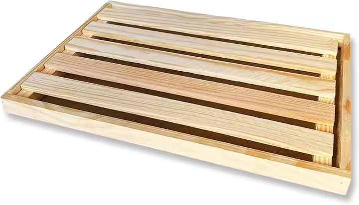 Tabla para cortar pan con recogemigas de pan, tabla de madera para cortar pan con rejilla extraíble para recoger migas de pan, fabricada en madera 32x22x2cm, tablas panera recoge migas para cocina. - 1