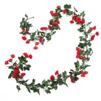 Corona De Flores Artificiales Rosas 180cm Para Decoración De Bodas Y Fiestas Guirnalda De Pared Para Hogar Y Habitaciones - details 8