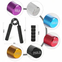 Entrenador De Agarre De Muñeca Y Brazos De Metal 1PCS 50LB-350LB Ejercitador De Dedos Para Fortalecimiento De Músculos De Mano Equipo De Gimnasio Recomendado Para Hombres Y Mujeres - details 1
