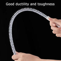 Cepillo De Limpieza Para Baño Y Cocina Flexible Herramienta De Eliminación De Obstrucciones En Tuberías Cepillo De Pelos De Níquel Para Limpieza De Fregadero Y Desagüe - details 2
