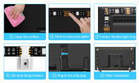Nexillumi LED Strip Lights 1M-15M Luz De Fondo Para TV RGB Controlado Por APP Y Sincronizado Con La Música USB Powered Para TV De 22-85 Pulgadas - details 11