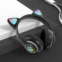 Auriculares Bluetooth 5.0 Con Lámpara De Flash Y Orejas De Gato Para Niñas Soporte TF Card Micrófono Inalámbricos Regalo De Cumpleaños - details 13