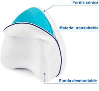 Almohada Ortopédica para Pierna y Rodilla | Espuma con Memoria | Alivia el Dolor de Espalda, Cadera y Articulaciones | Alienación de la Espalda | Almohadilla para Dormir de Lado Marca |  - details 0