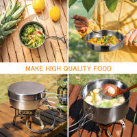 Juego De Cocina Para Camping Y Senderismo En Acero Inoxidable Resistente Al Agua Plegable Con Soporte Para Fogata Ideal Para Picnics - details 18