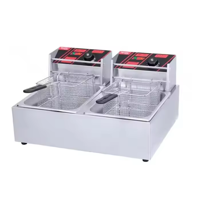 Freidora doble Profesional de 12+12 litros Gelusa. - 1