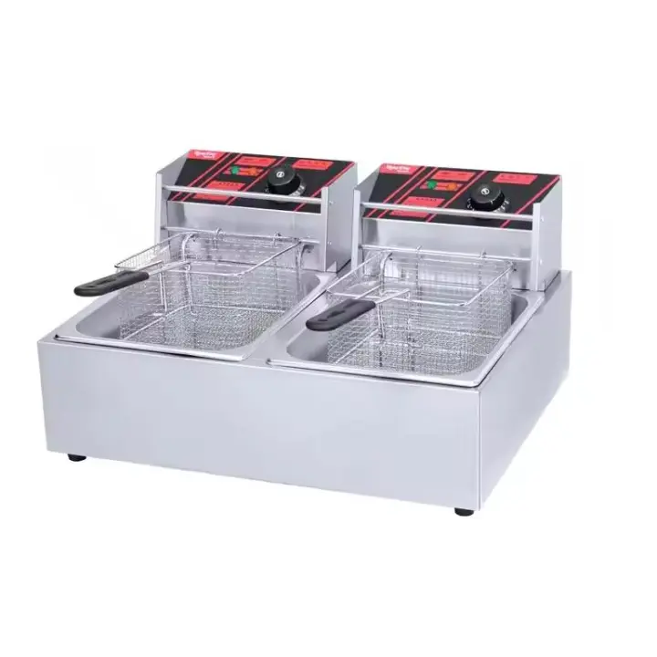 Freidora doble Profesional de 12+12 litros Gelusa. - 1