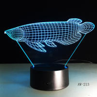Lámpara De Escritorio LED 3D Ilusión De Avión Luz Nocturna Colorida Para Ambiente De Hogar Y Oficina Iluminación Táctil DC 5V - details 3