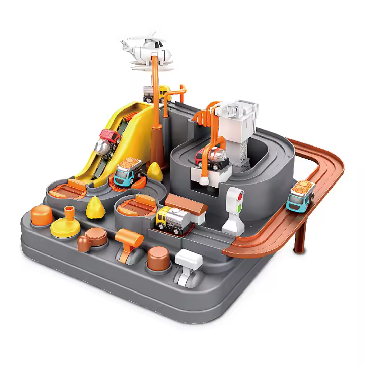 Juguete Educativo Interactivo Para Niños Coche De Rail Car Juego De Aventura En El Espacio Con Rocket Animal Mecánico Modelo De Train Tracks - 1