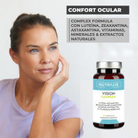 Vision Complex Luteína + Zeaxantina + Astaxantina - Vitaminas C E y A - Para Ojos - Complejo 18 Ingredientes con Zinc Selenio Cobre Licopeno + Tiamina Riboflavina - 60 Cápsulas Nutralie - details 0