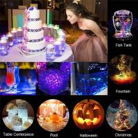 Luz Submersible LED Remota De Batería Con 16 Colores RGB Para Bodas Navidad Y Valentín Fiesta Luz De Té De La Balsa - details 14