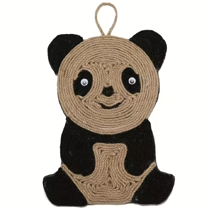 Tablero De Rascado Para Gatos Con Bolas Y Ratón Juguete De Ejercicio Y Diversión Para Interiores Duradero Tipo De Material De Madera - 1