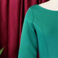 Vestido Elegante Para Mujer 2024 Moderno Cuello Redondo Tres Cuartos Ajustado a La Cadera A-Line Midi Fiesta Cumpleaños Cena Boda - details 23