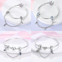 Encantos 925 De Ojos Malos Azules Plata Sol Estrella Cerdo Dinosaurio Flor Para Joyería DIY De Aniversario Para Mujeres - details 1