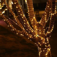 2 Pack Luces Solares De Hadas 300LED Cadena De Luces Solar Impermeable 8 Modos Alambre De Cobre Twinkle Luz Para Exterior - details 2