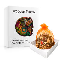 Puzzle De Pájaro Colibrí En Madera Colorido Y Alienígena Dificultad Superior Para Adultos Alivio Del Estrés Educativo - details 4