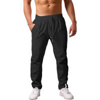 Nuevos Pantalones Largos Para Hombre Ligeros Y Transpirables Para Verano Estilo Casual Algodón Malla Ajuste Suave Ropa De Calle Fitness - details 2