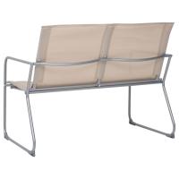vidaXL Juego de muebles de jardín 4 piezas tela y acero crema - details 2