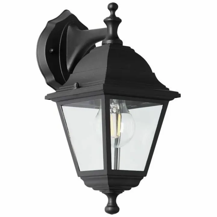 Aplique de Pared Brilliant Nissie Exterior E27 60 W Negro - 1