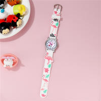 Reloj Infantil De Cuclillas Con Patrón De Flamenco Divertido Resistente Al Agua De Moda Y Casual Con Marcadores Arábigos Y Correa De Goma - details 5
