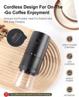 Molinillo de café eléctrico portátil, Ajustable, núcleo de molienda de cerámica con carga USB,  Para Café Expreso Frío, Vertido, Prensa Francesa,pulverizador de granos de café para el hogar - details 0