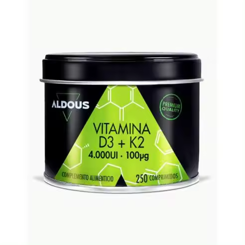 Aldous Vitamina D3 1000 Ui + K2 250 Comprimidos - Aldous Bio - 1