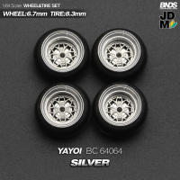 BNDS Rines De Aleación Con Neumáticos De Goma Para Vehículo De Escala 1/64 Estilo JDM VIP 8.3mm Conjunto De 4 Piezas Accesorios Detallados Para Modelo De Coche - details 28