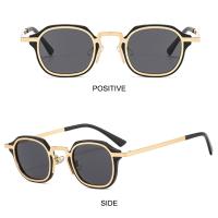 Nuevos Gafas De Sol Cuadradas Pequeñas Moda Retro Punk Unisex Vintage Trendy Con Protección UV400 Para Conducir Ópticas De Moda - details 2