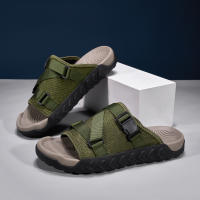 Zapatillas De Verano Ajustables Para Hombre Antideslizantes Cómodas Tallas 39-45 Color Negro Caqui Verde Uso Exterior - details 3