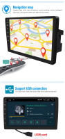 Reproductor Multimedia Android 12 AHOUDY Universal 9 Pulgadas 2 Din Con Carplay Android Auto Bluetooth Navegación GPS Universal - details 8