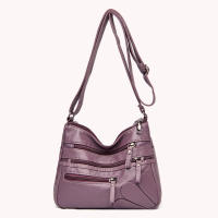 Bolso De Hombro Para Mujer 2023 Nueva Moda En Cuero PU Color Sólido Gran Capacidad Bolso Cruzado Multi-Nivel Estilo Clásico - details 18
