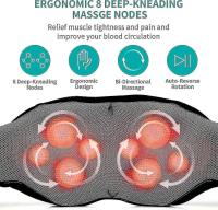 Shiatsu Neck And Back Massager With Soothing Heat, Electric Deep Tissue 3d Kneading Massage Pillow - details 2