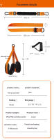 Cinturón De Ayuda Para Pull up Resistencia Elástica Para Ejercicio De Fitness Interior Cinturón De Tensión Para Barra Horizontal Adecuado Para Entrenamiento De Muslos Piernas Y Pecho Color Ámbar Tamaño 55*45*35 - details 4