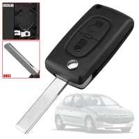 Ociodual Mando Llave Funda Carcasa CE0536 HU83 Key Case para Peugeot 206 207 306 307 308 407 607 806, Citroen C2 C3 C4 C5 C6 - details 1