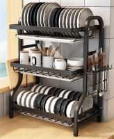 Escurridor para platos de cocina lava, escurridor para  con jaula para palillos cubierto,Escurridor de vajilla para el hogar organizador de vajilla para el hogar, organizador de accesorios de cocina de metal - details 2